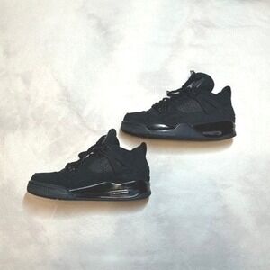 Jordan 4 Retro Black Cat 2020 Mens Sneakers CU1110-010 Black Size 7.5